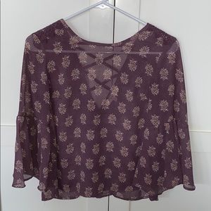Rewind Purple Lace Pheasant Top